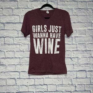 Girls just wanna have wine v neck shirt bless your heart